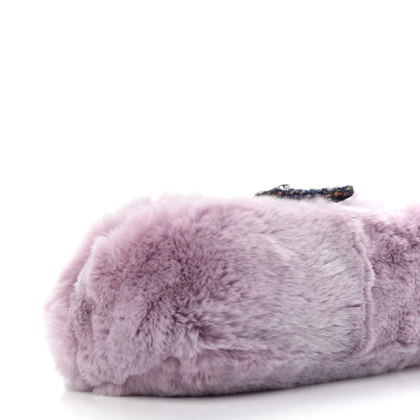 Rabbit Fur Tweed Lizard Small Fantasy Flap Lilac
