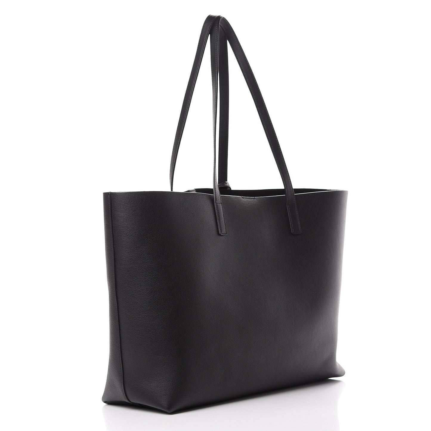 Calfskin Large Shopping Tote Black