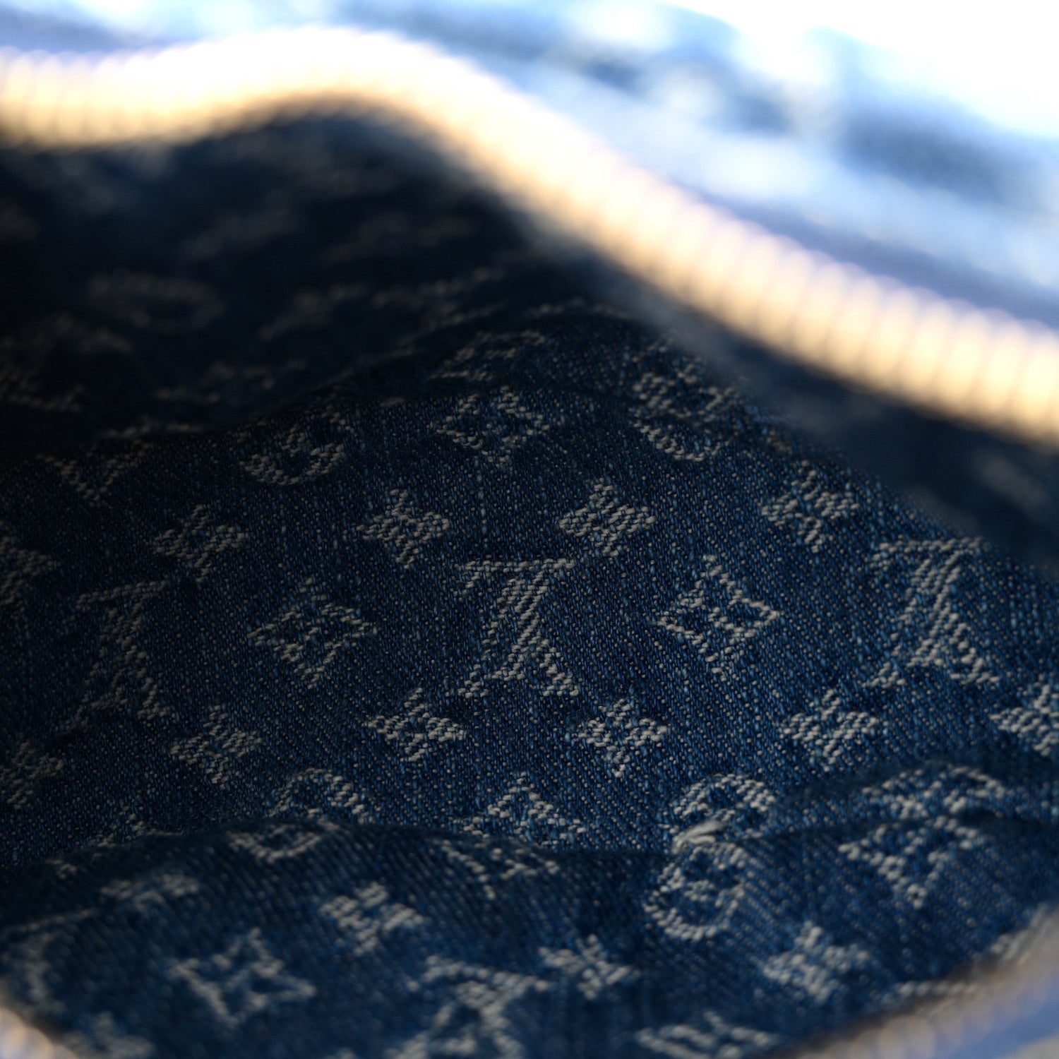 Louis Vuitton Monogram Denim Pochette Valley Blue 5 of 10