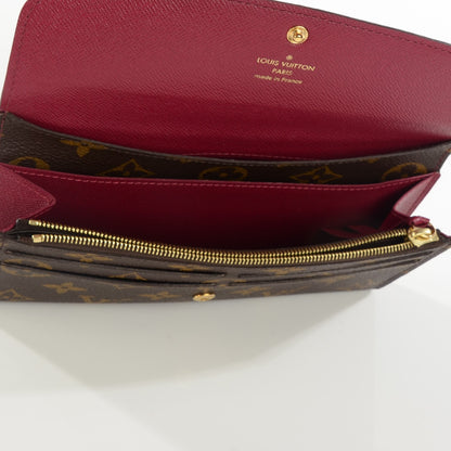 Louis Vuitton Monogram Emilie Wallet Fuchsia 5 of 7