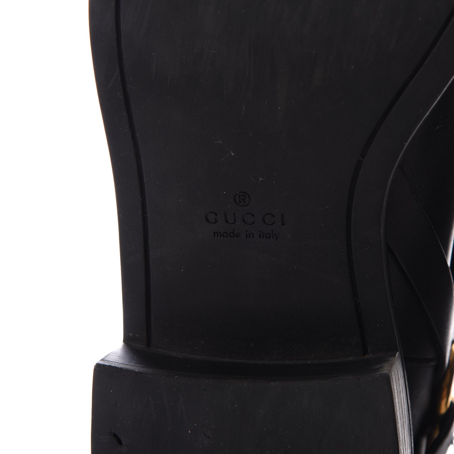 Gucci Calfskin Tess Horsebit Ankle Boots 37 Black 6 of 9