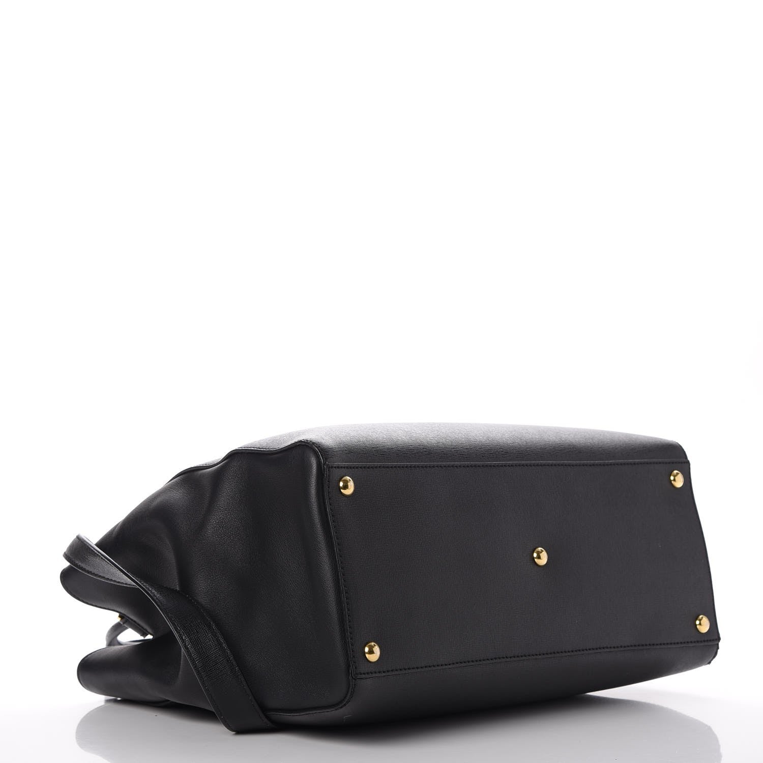 Fendi Vitello Elite Regular 2Jours Tote Black 5 of 14