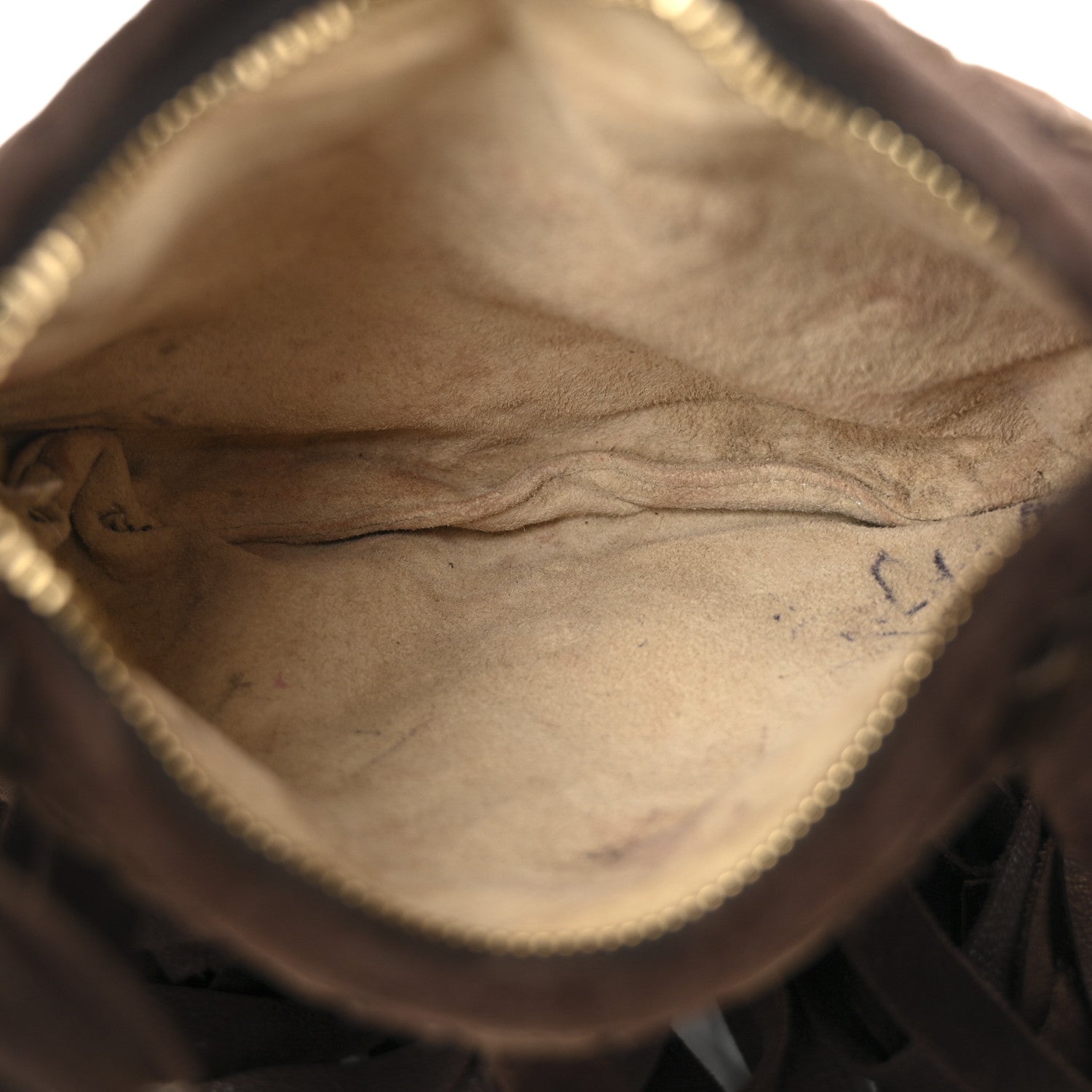 Bottega Veneta Suede Intrecciato Fringe Mini Hobo Ebano 5 of 11