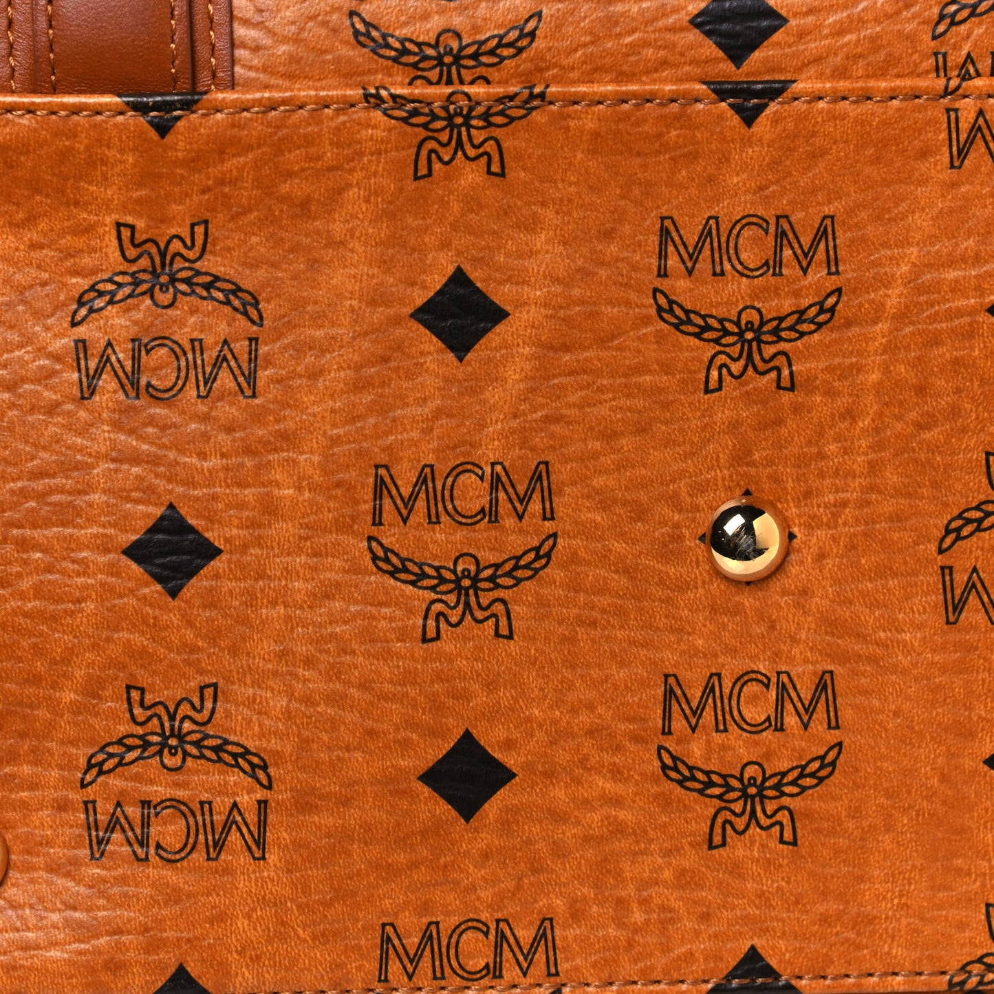 Visetos Mini Boston Bag Cognac