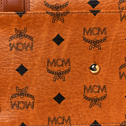 MCM Visetos Mini Boston Bag Cognac 11 of 16