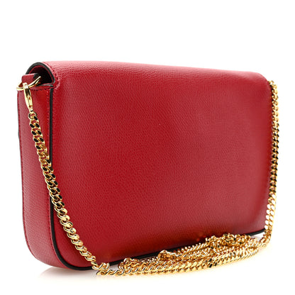 Fendi Vitello Cruise F is Fendi Envelope Wallet on Chain with Pouches Fragola 3 of 11