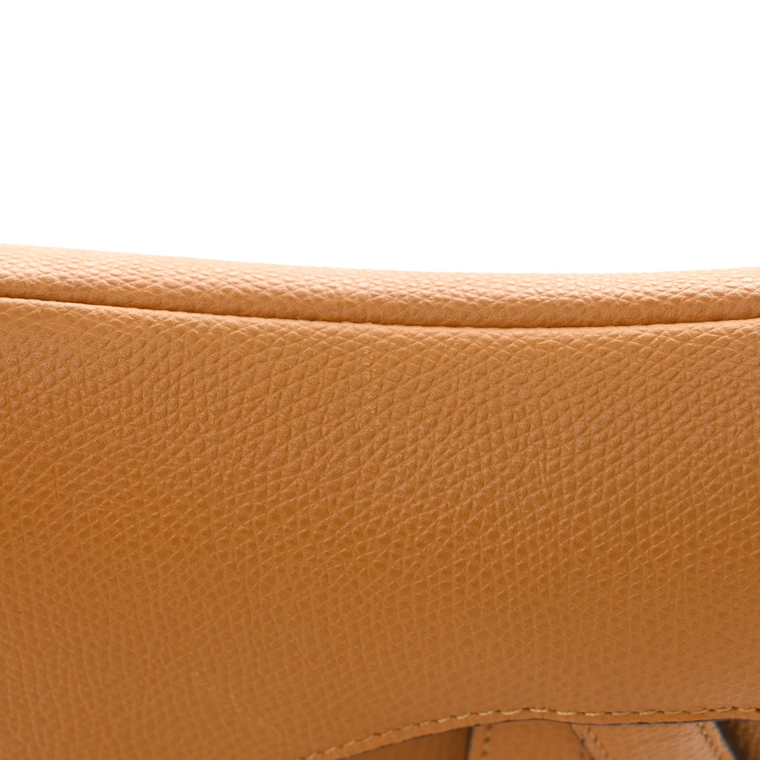 Christian Dior Grained Calfskin Mini Saddle Bag Dark Yellow 11 of 11