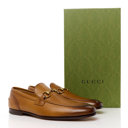Gucci Betis Glamour Calfskin Horsebit Mens Jordaan Loafers 8.5 Cuir 10 of 10