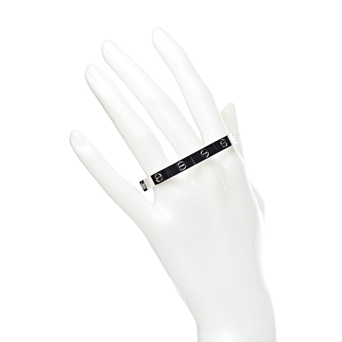 18K White Gold LOVE Bracelet 16