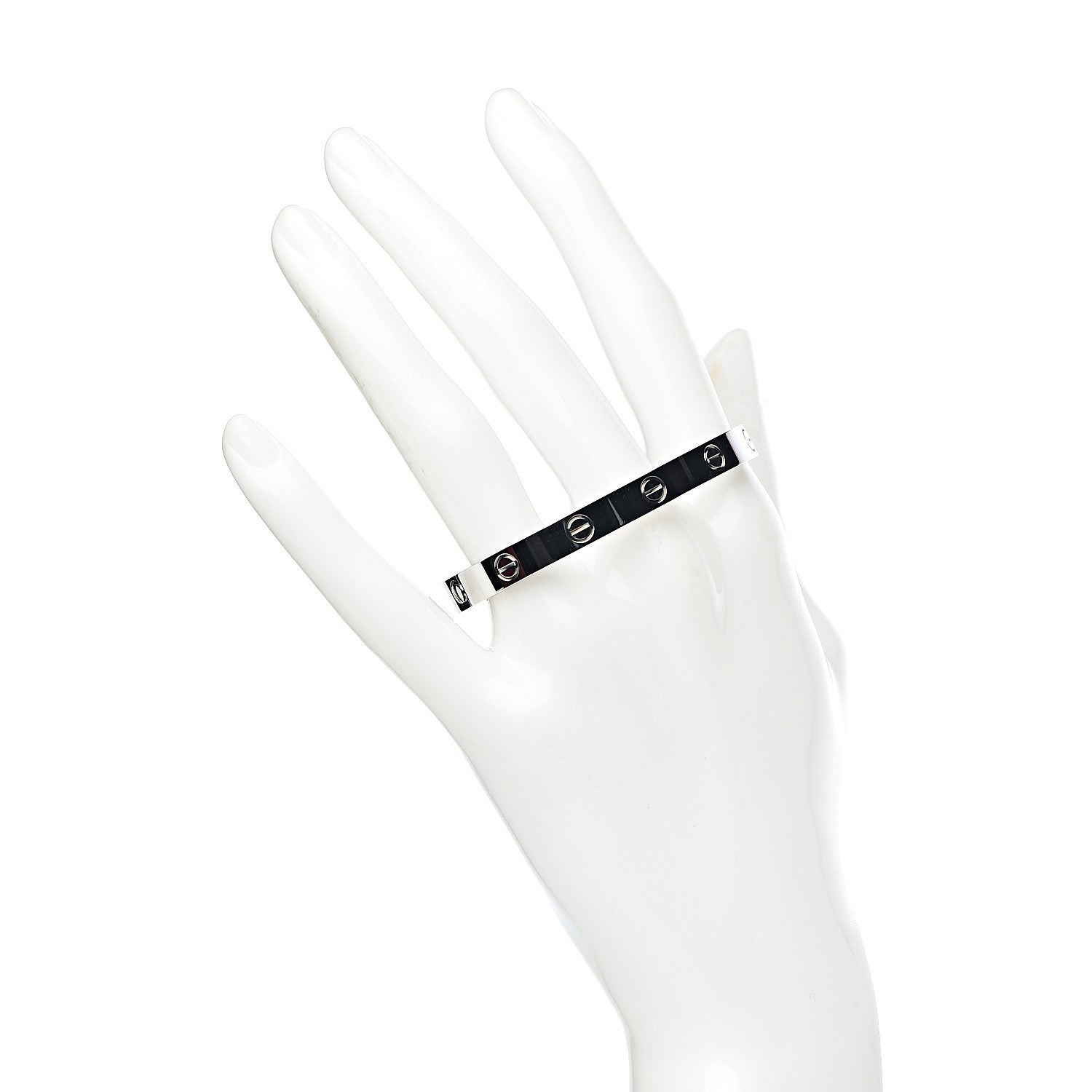 Cartier 18K White Gold LOVE Bracelet 16 2 of 7