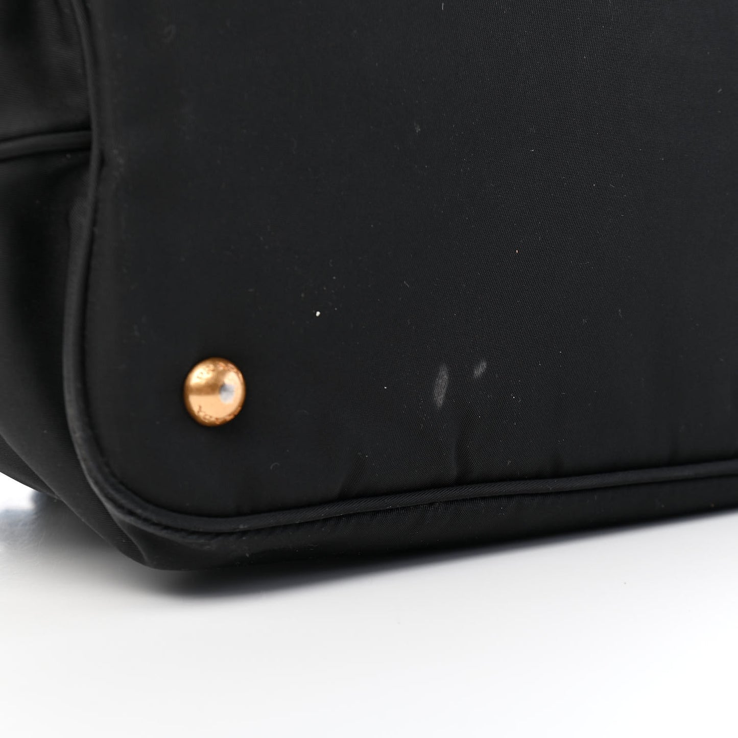 Tessuto Nylon Soft Calfskin Tote Black