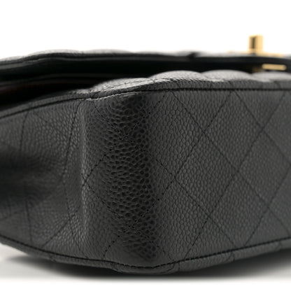 Chanel Caviar Quilted Medium Double Flap Black 9 of 10