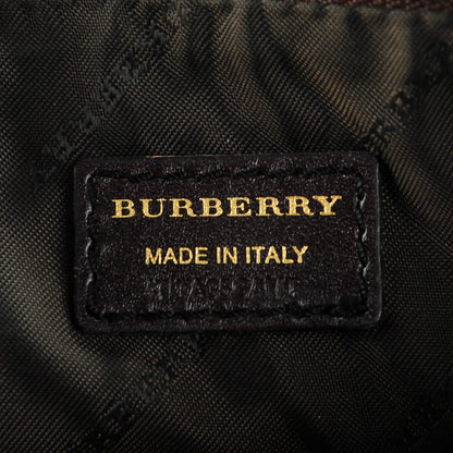 Burberry Haymarket Check Adeline Foldover Clutch Brown 6 of 6