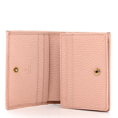 Gucci Pebbled Calfskin Butterfly Card Case Perfect Pink 7 of 7