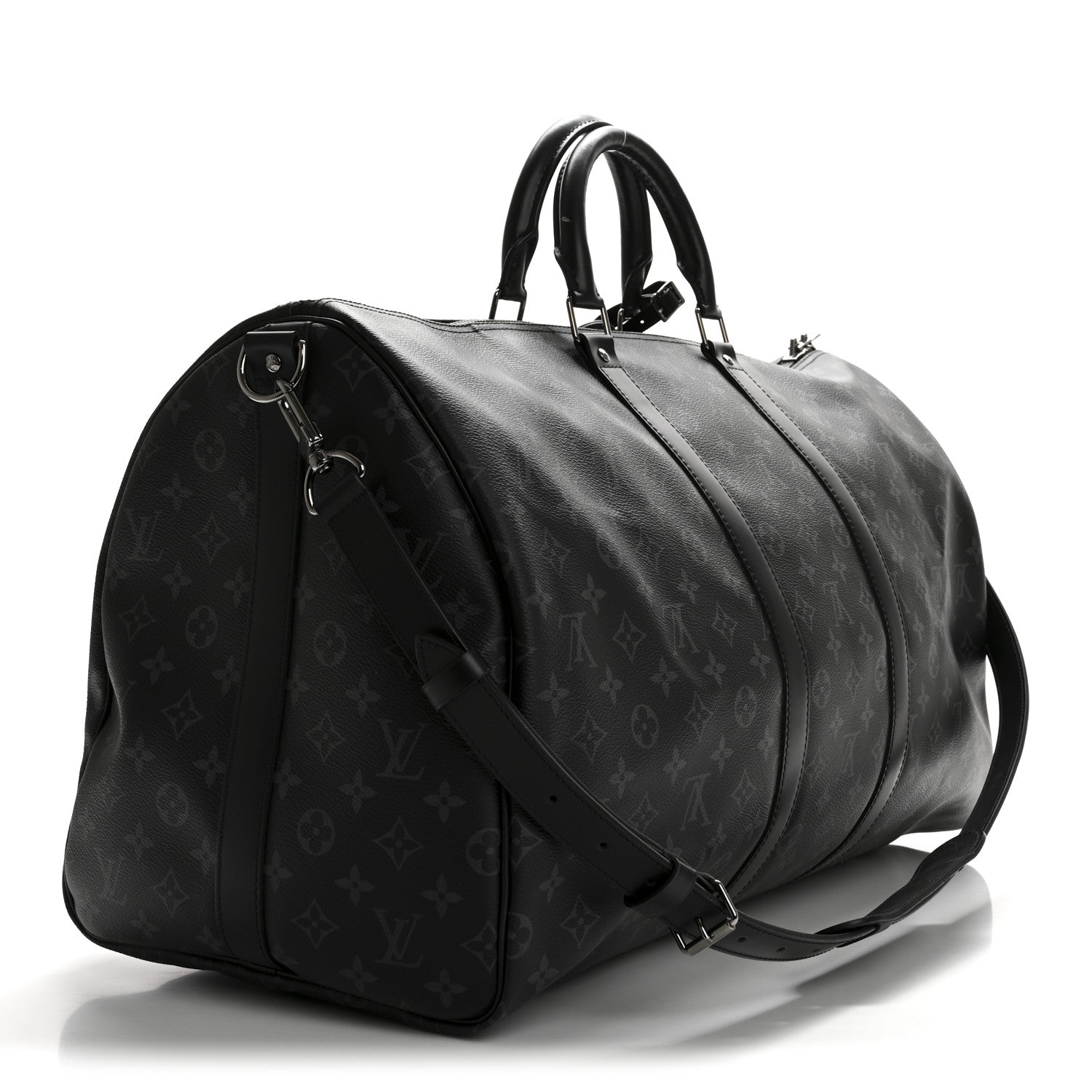 Louis Vuitton Monogram Eclipse Keepall Bandouliere 55 2 of 11