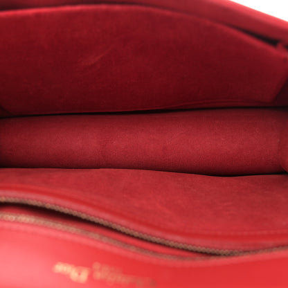 Christian Dior Calfskin Studded Medium Diorama Flap Bag Red 5 of 13