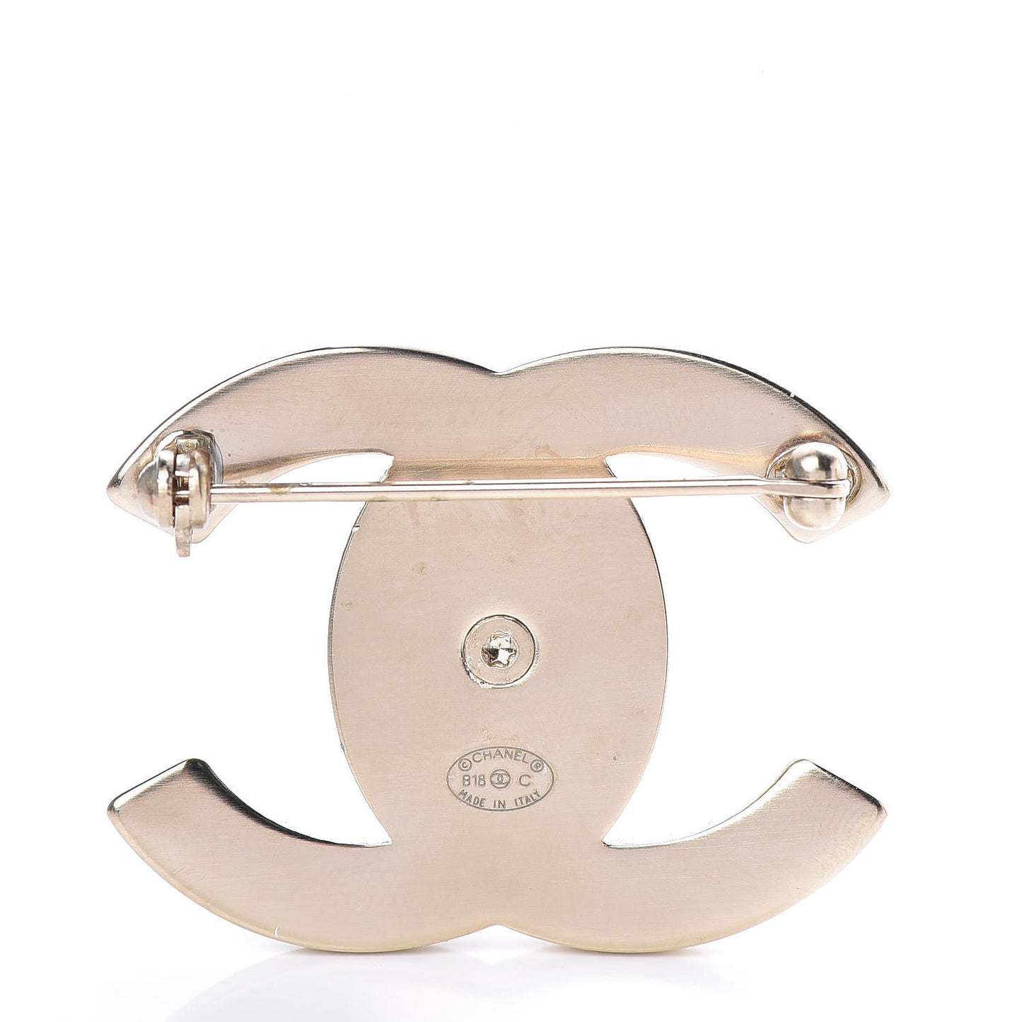 CC Turnlock Brooch Gold