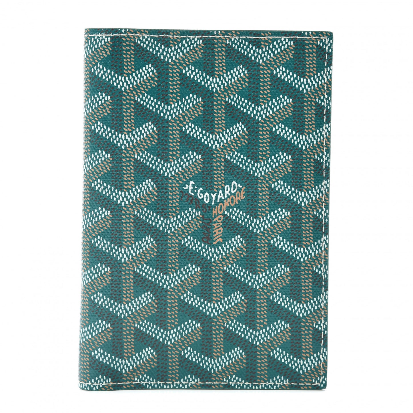 Goyardine Passport Wallet Green