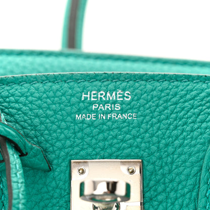 Hermes Togo Birkin 25 Vert Verone 6 of 11