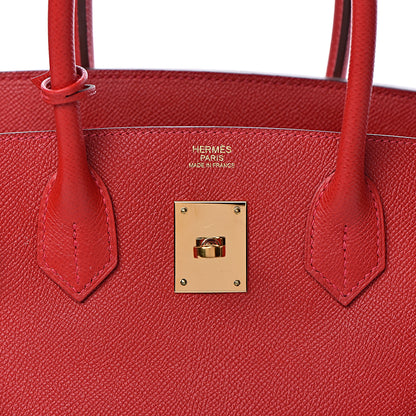 Hermes Epsom Birkin 30 Rouge Casaque 6 of 38