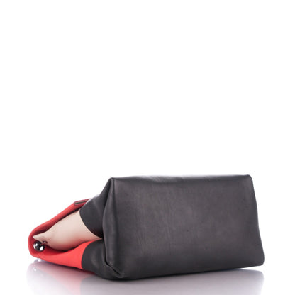 Celine Calfskin All Soft Shoulder Bag Vermillion 4 of 10