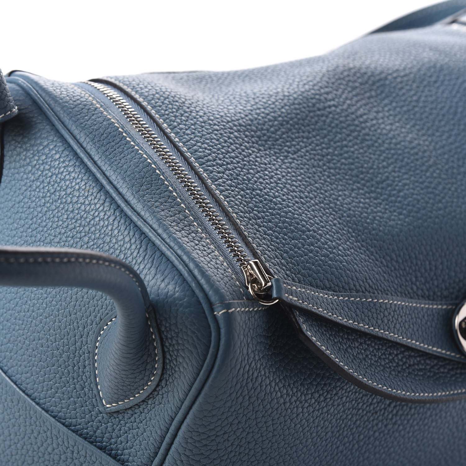 Hermes Taurillon Clemence Lindy 34 Bleu Jean 11 of 11