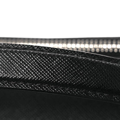 Prada Saffiano Travel Medium Brique Crossbody Bag Black 13 of 13