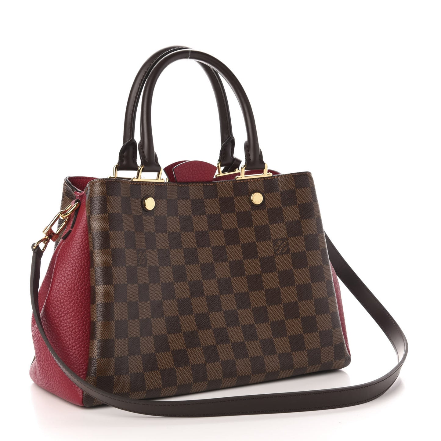 Damier Ebene Cuir Taurillon Brittany Bordeaux