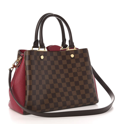 Louis Vuitton Damier Ebene Cuir Taurillon Brittany Bordeaux 4 of 10