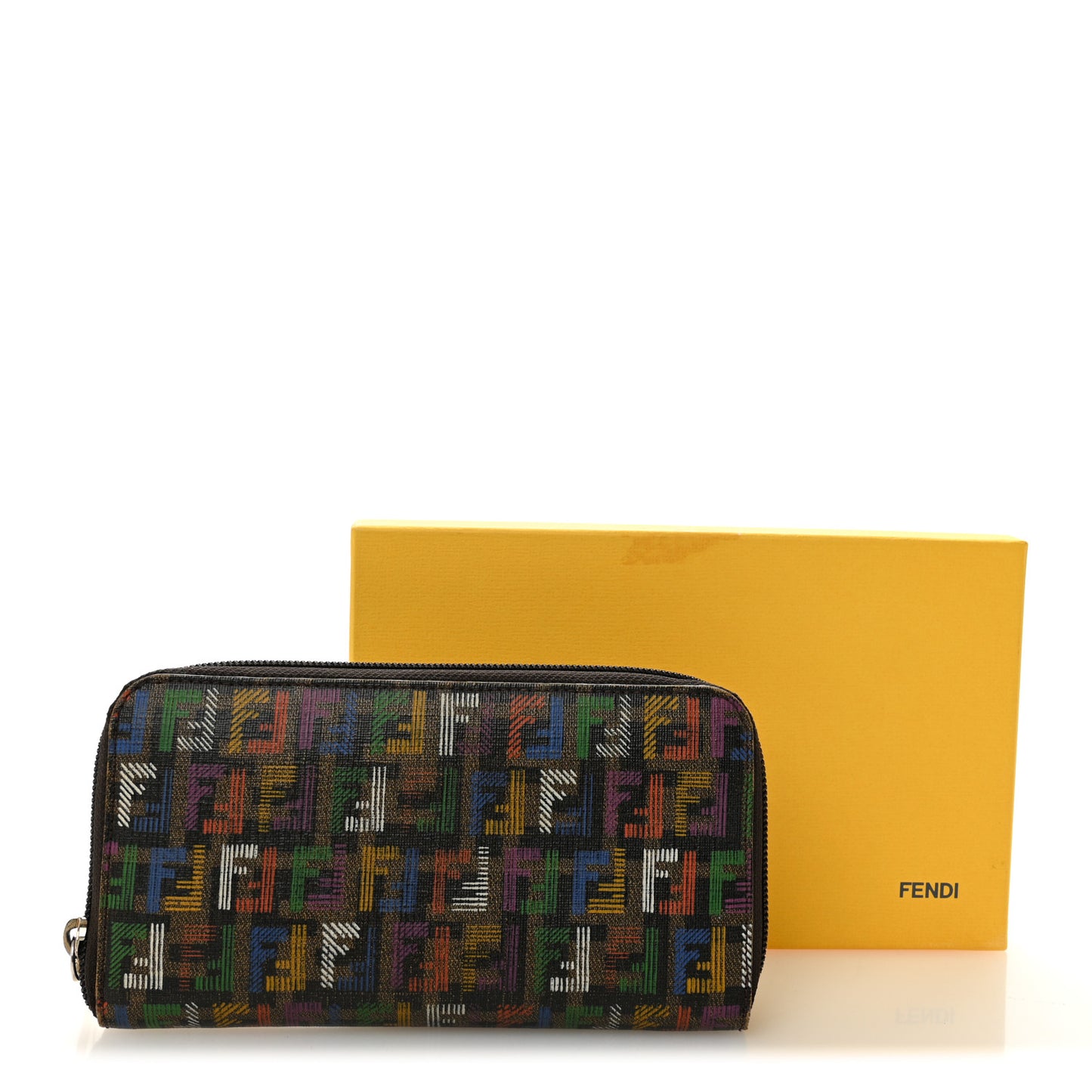 Zucchino Spalmati FF Multicolor Zip Around Wallet Black Multicolor