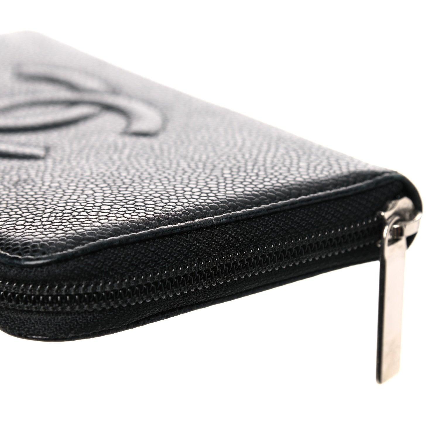 Chanel Caviar Large Timeless CC Zip Around Wallet Black 12 of 15