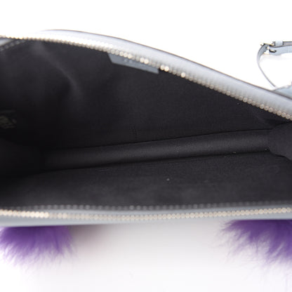 Fendi Vitello Dolce Fox Elaphe Ayers Hypnoteyes Min 2Jours Pouch Polvere Viola Multicolor 4 of 10