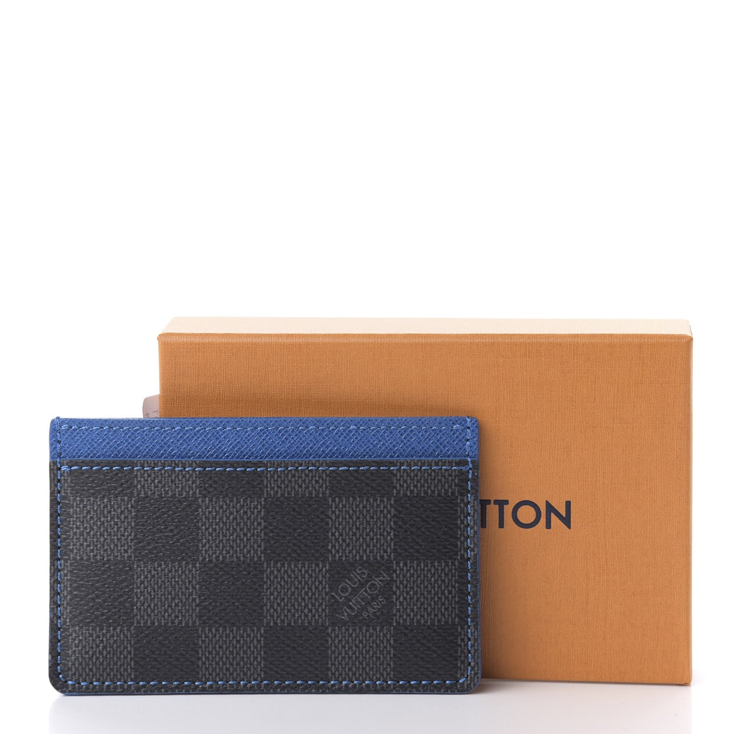 Louis Vuitton Damier Graphite Card Holder Blue 8 of 8