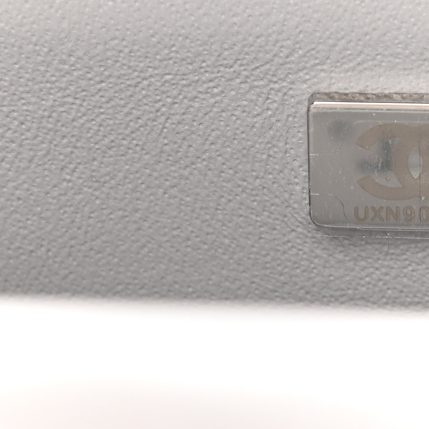 Lambskin Quilted Mini Rectangular Flap Grey