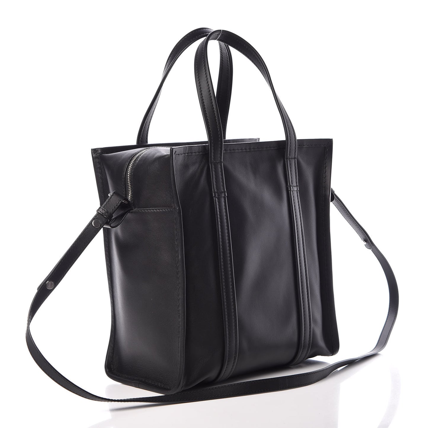 Agneau Small Bazar Shopper Tote Black