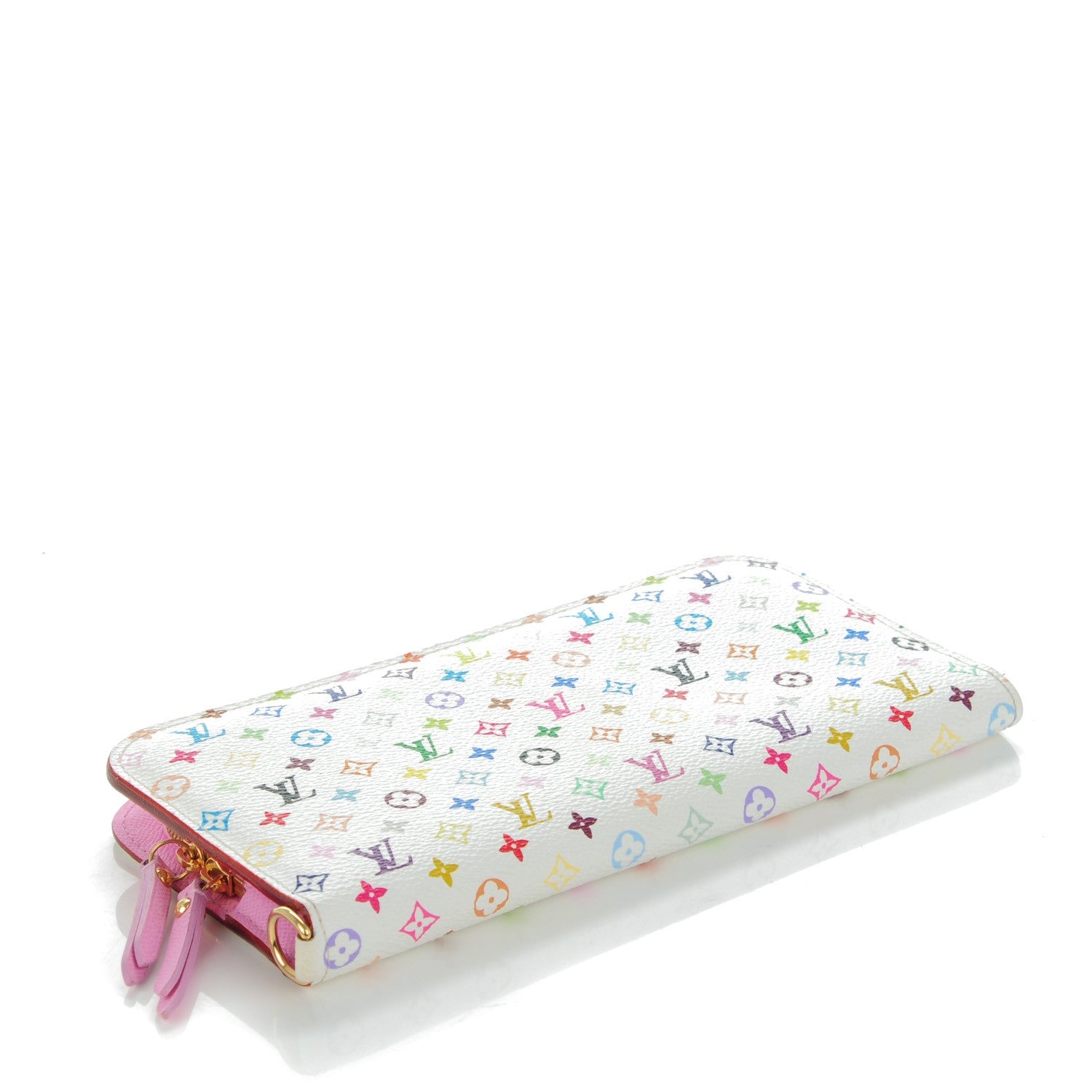 Louis Vuitton Monogram Multicolor Insolite Wallet White Litchi 4 of 8