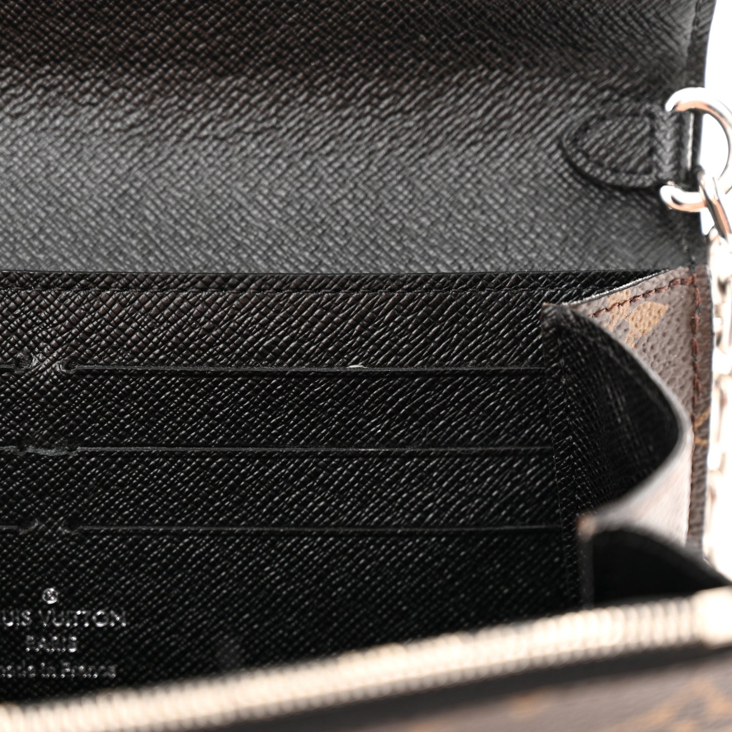 Monogram Kabuki Chain Wallet Black