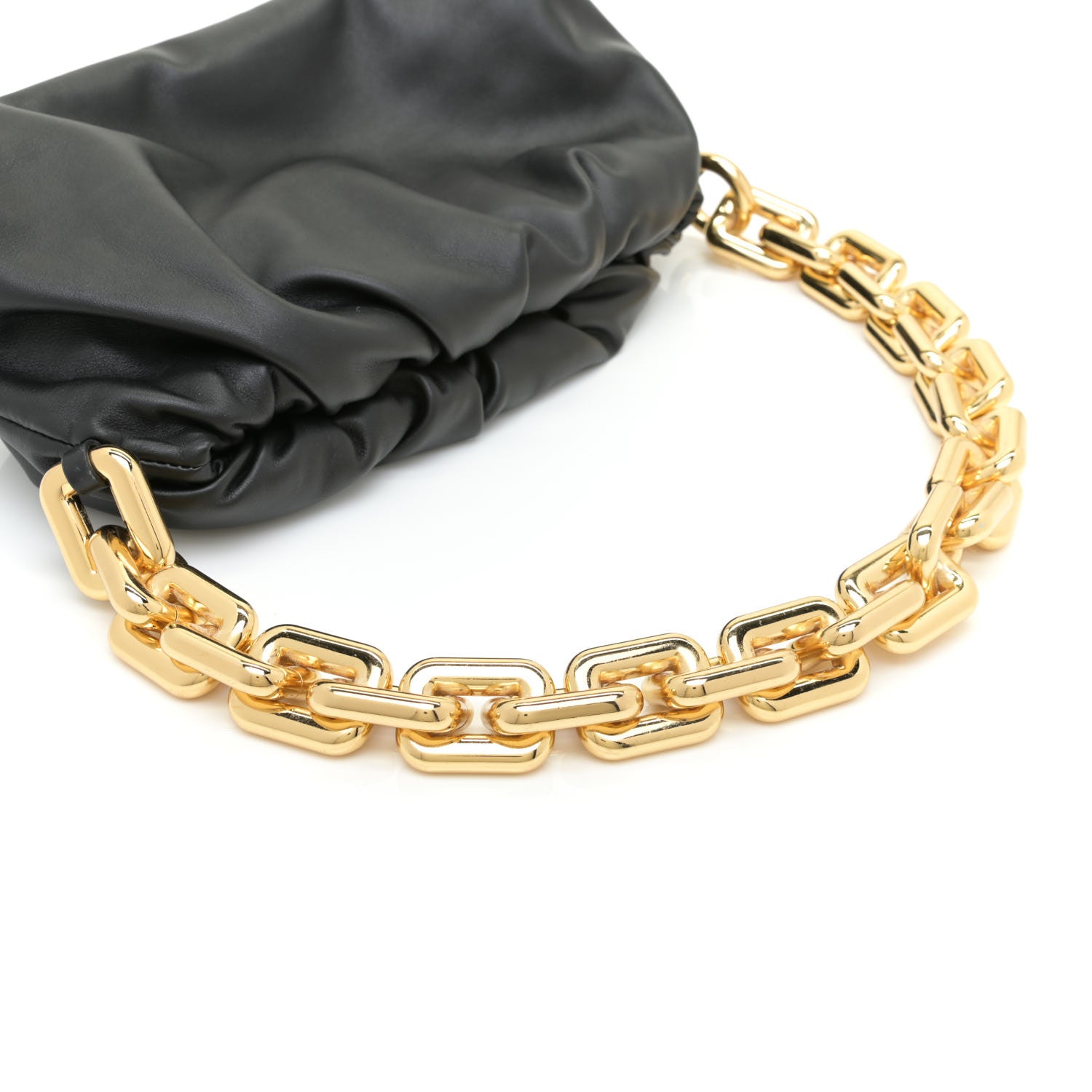 Bottega Veneta Calfskin The Pouch Chain Black 5 of 13