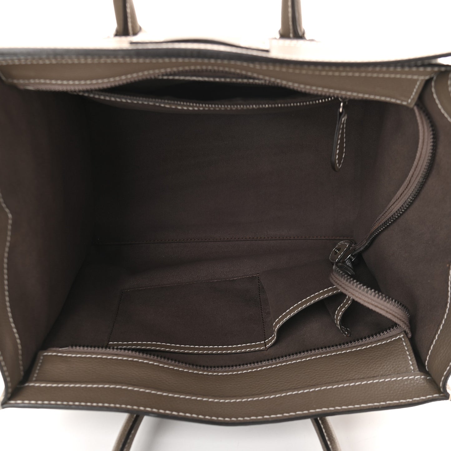 Drummed Calfskin Mini Luggage Souris
