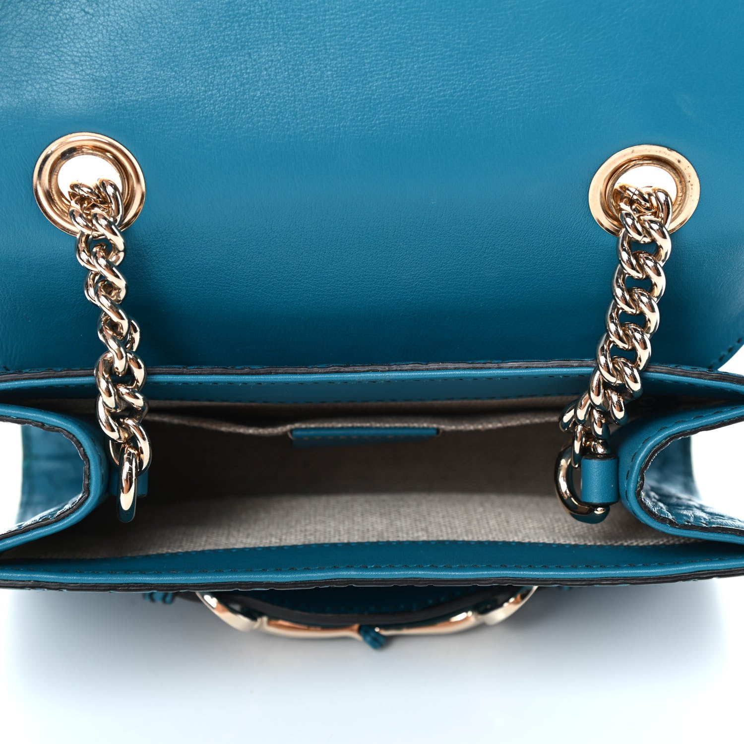 Gucci Microguccissima Mini Emily Shoulder Bag Deep Cobalt 4 of 4