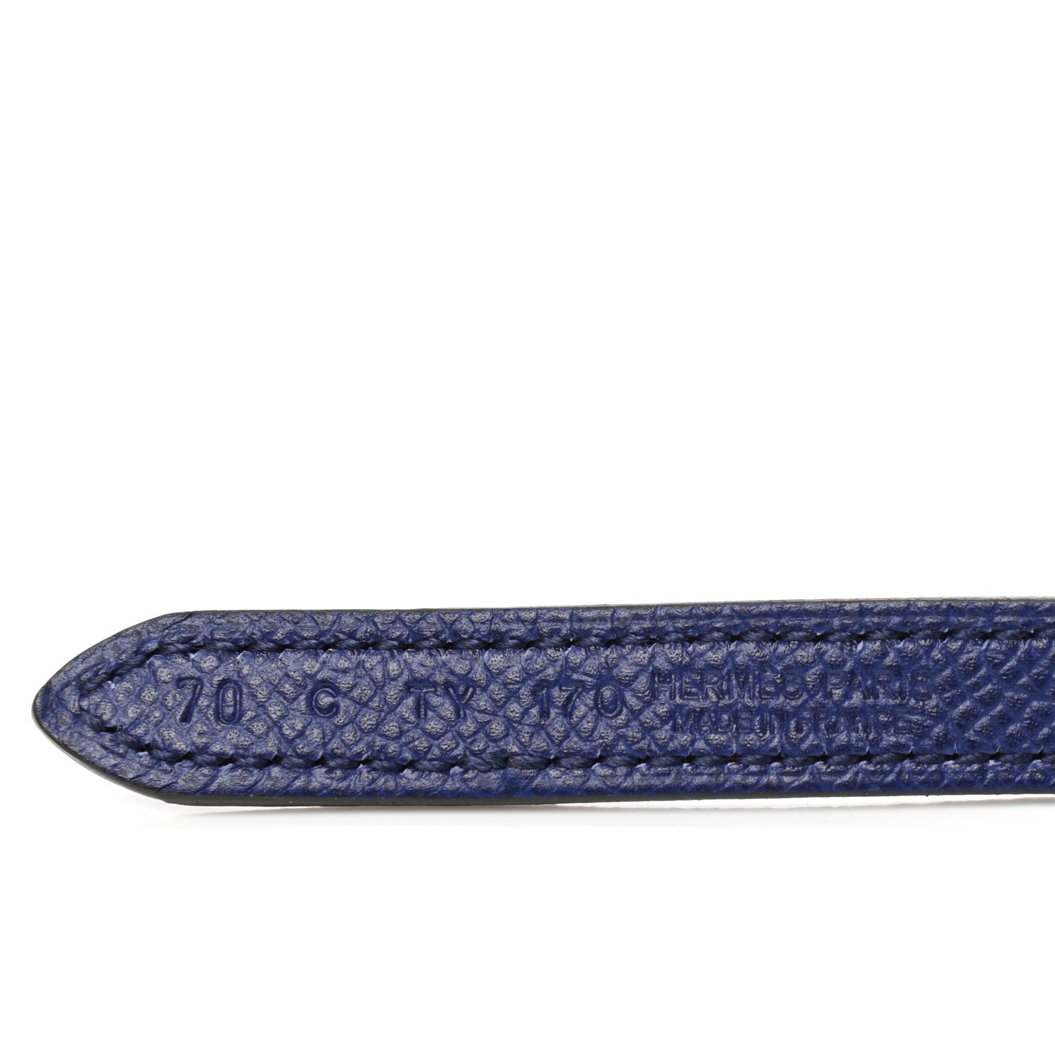 Hermes Swift Epsom 13mm Belt Strap 70 Bleu Saphir Black 5 of 5
