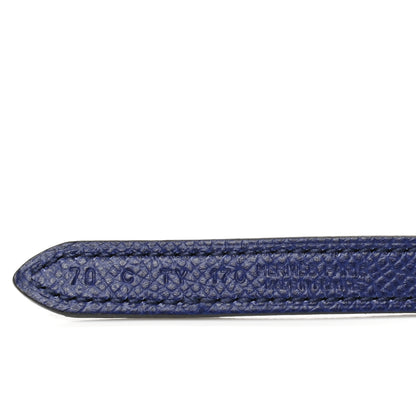 Hermes Swift Epsom 13mm Belt Strap 70 Bleu Saphir Black 5 of 5