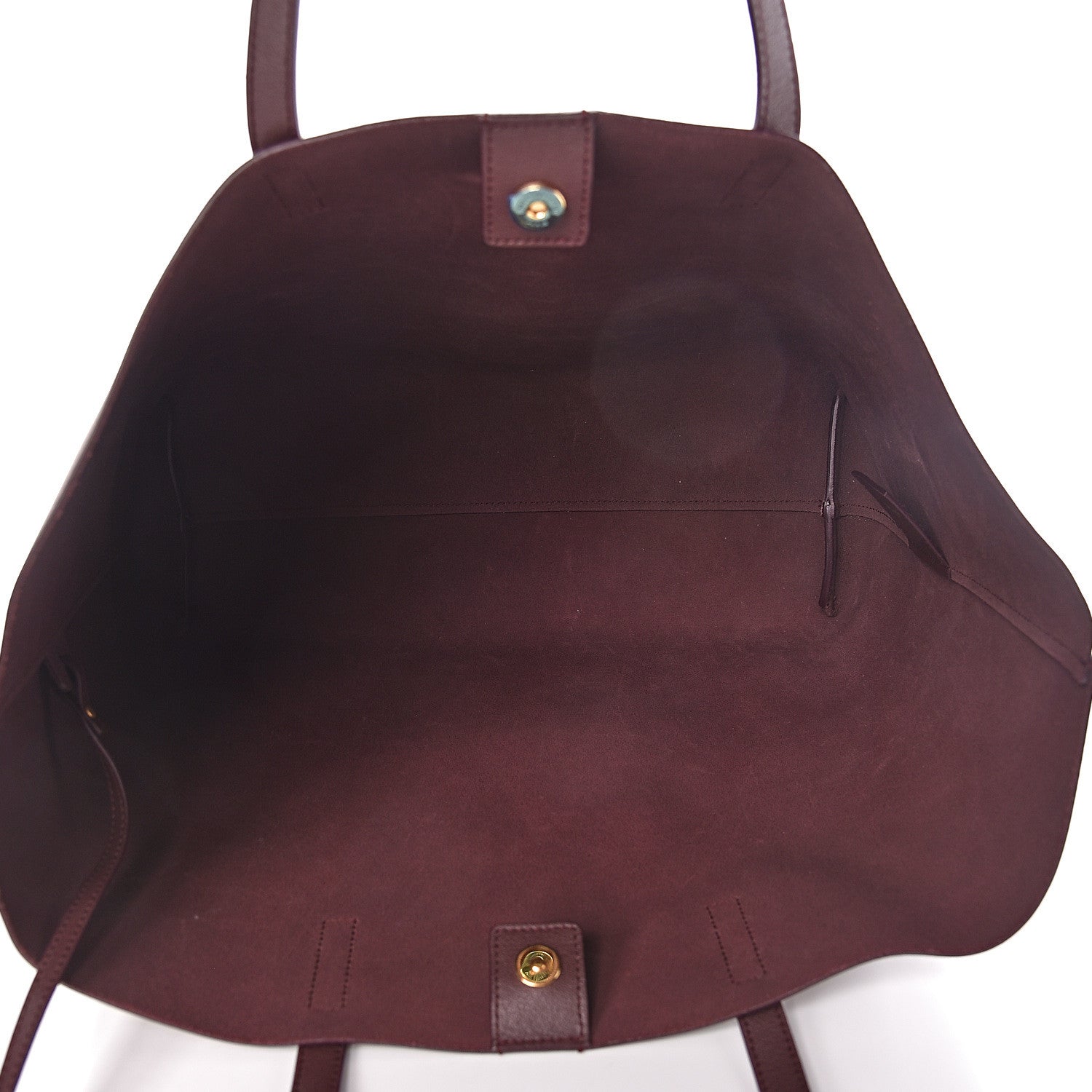 Saint Laurent Calfskin Large Shopping Tote Bordeaux 6 of 11