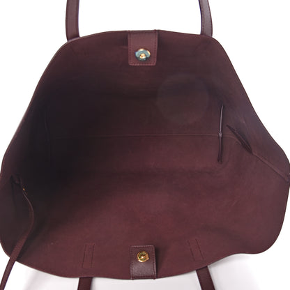 Saint Laurent Calfskin Large Shopping Tote Bordeaux 6 of 11