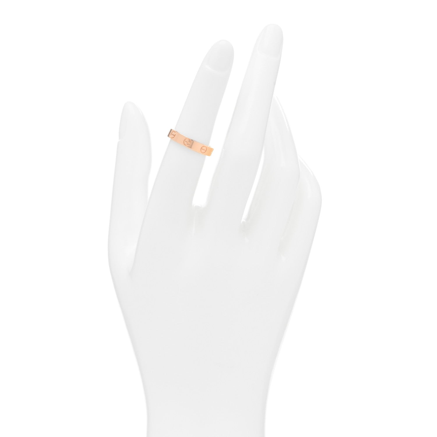 Cartier 18K Pink Gold 3.5mm LOVE Wedding Band Ring 51 5.75 2 of 4