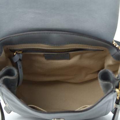 Chloe Suede Calfskin Small Faye Backpack Washed Blue 4 of 14