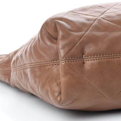 Lanvin Lambskin Quilted Amalia Cabas Tote Camel 7 of 20