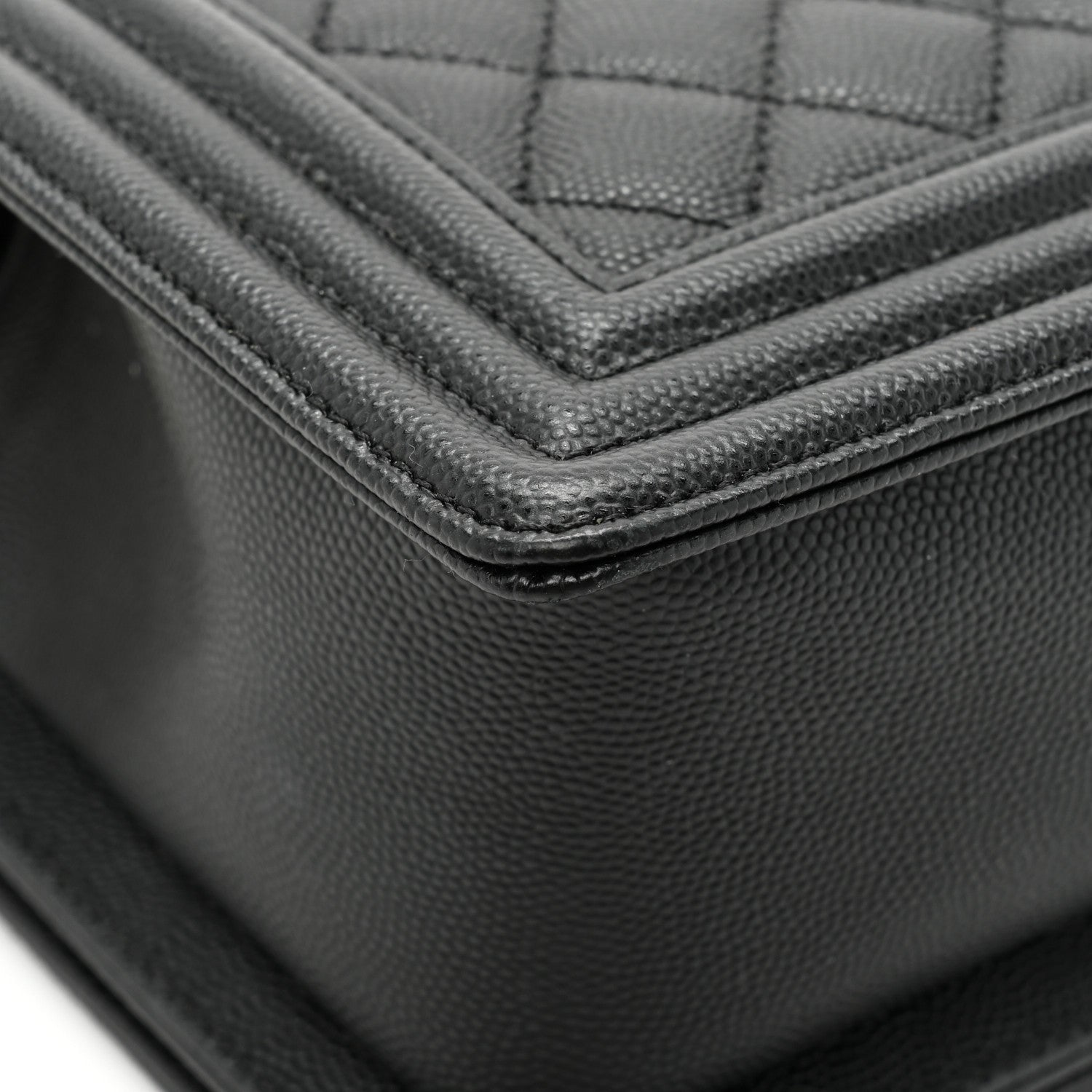 Chanel Caviar Quilted Medium Boy Flap Black 12 of 13