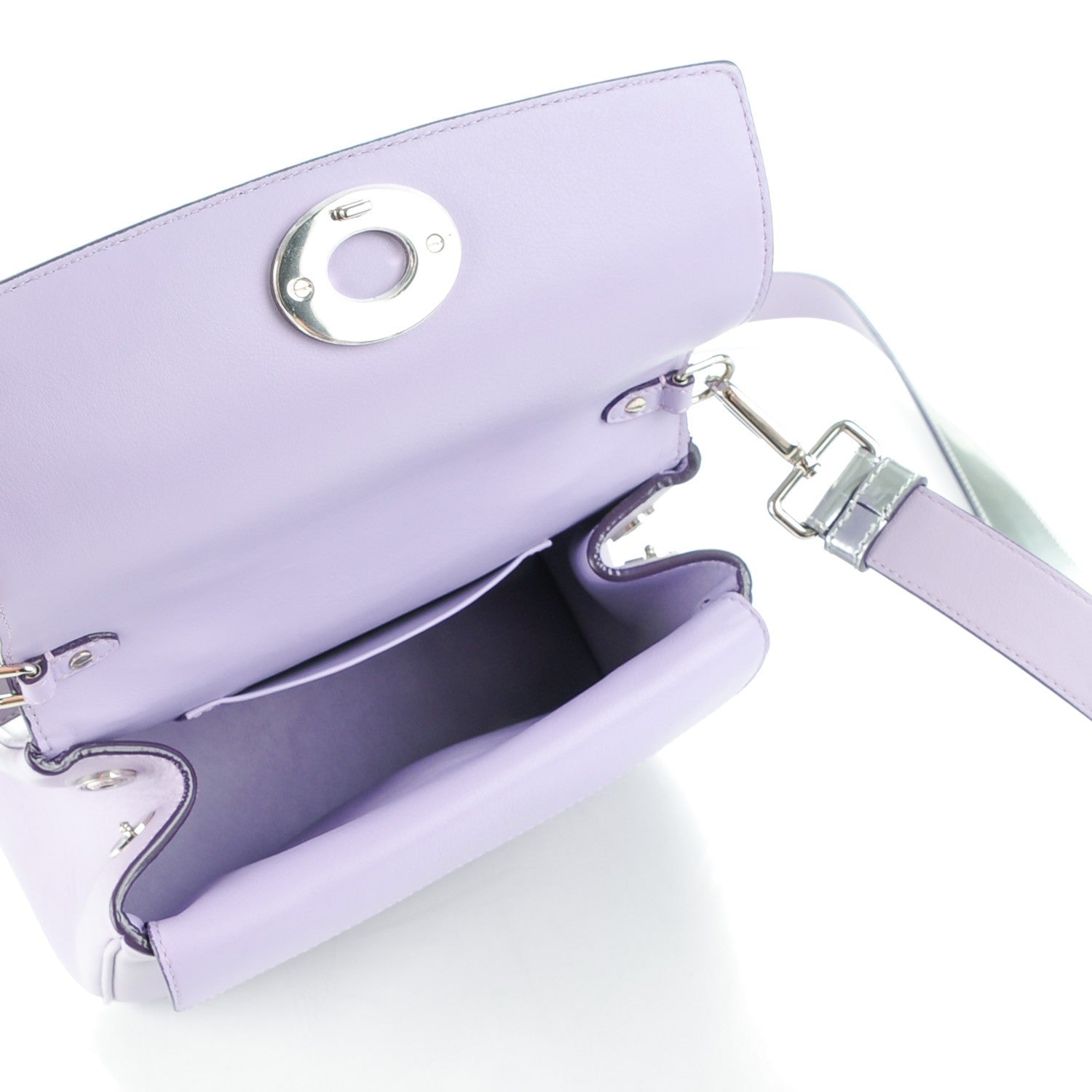 Christian Dior Smooth Calfskin Tri-Color Mini Be Dior Flap Lilac Silver Pale Pink 5 of 9