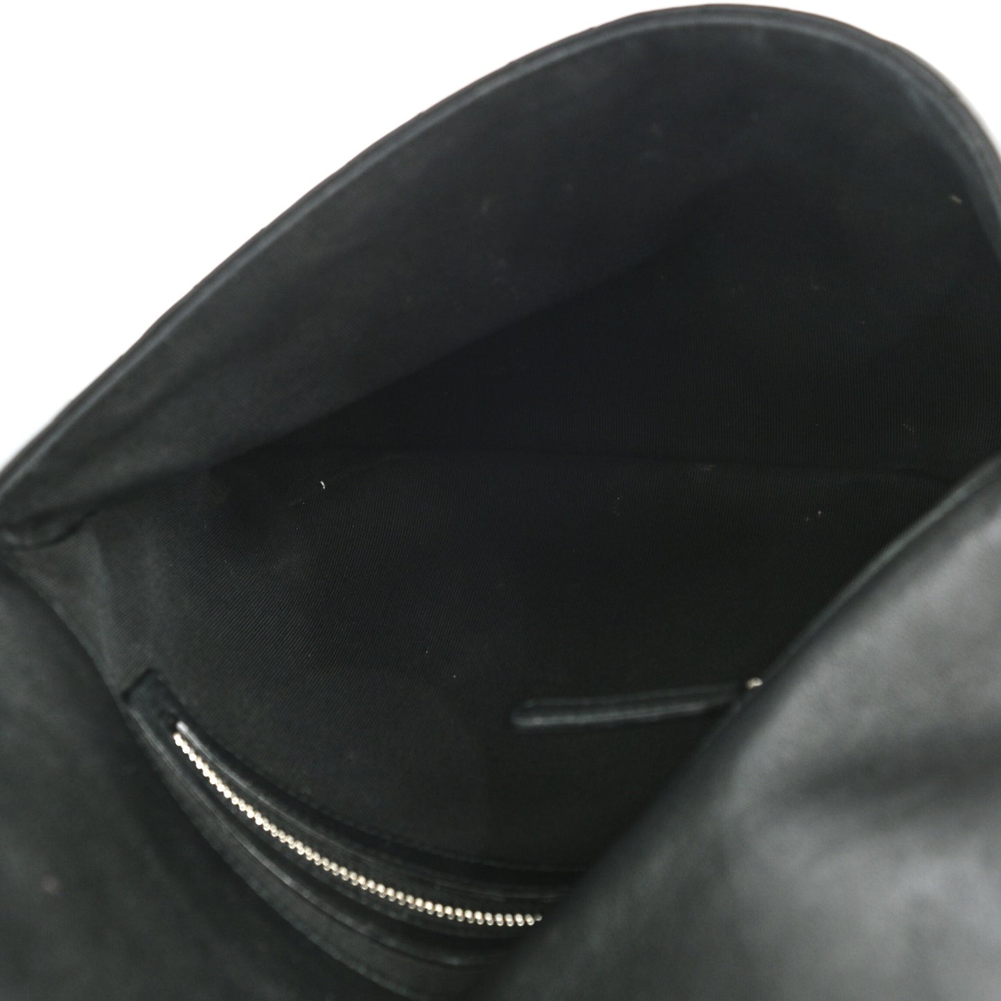 Goatskin Quilted CC Box Pouch Black